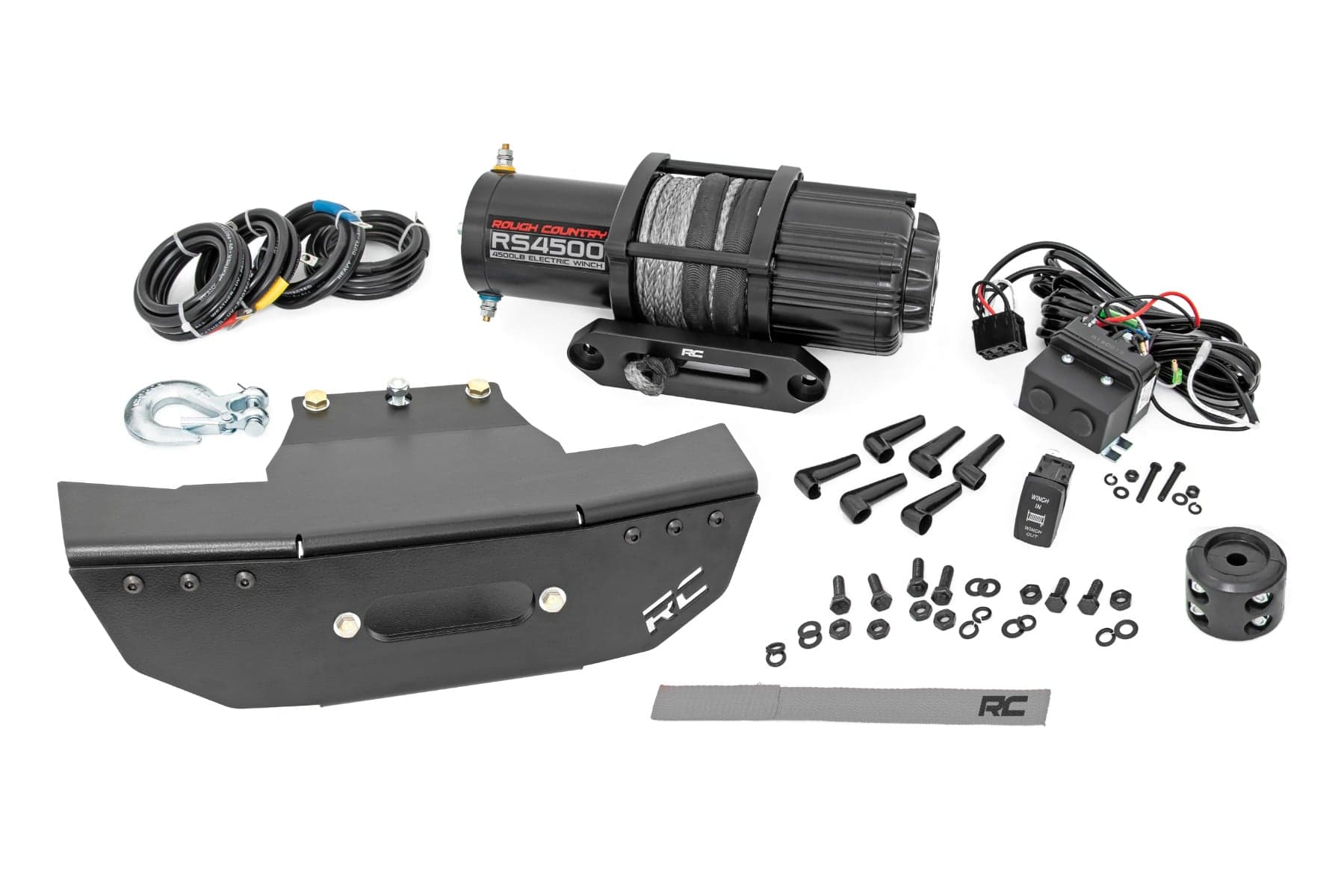 4500 lb Winch and Mount Kit for Polaris RZR Turbo S4