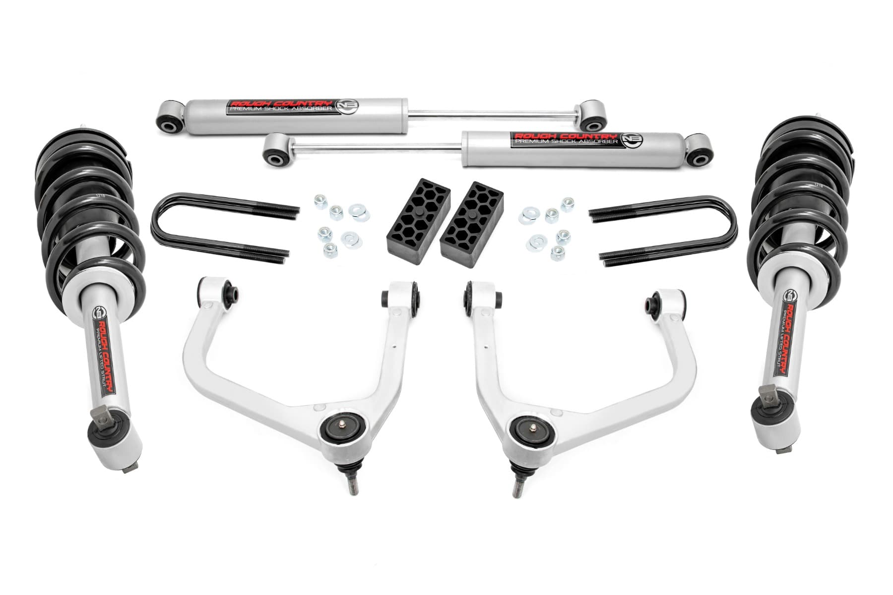 N3 Shock and Strut Lift Kit, 3.5-Inch, for Silverado 1500