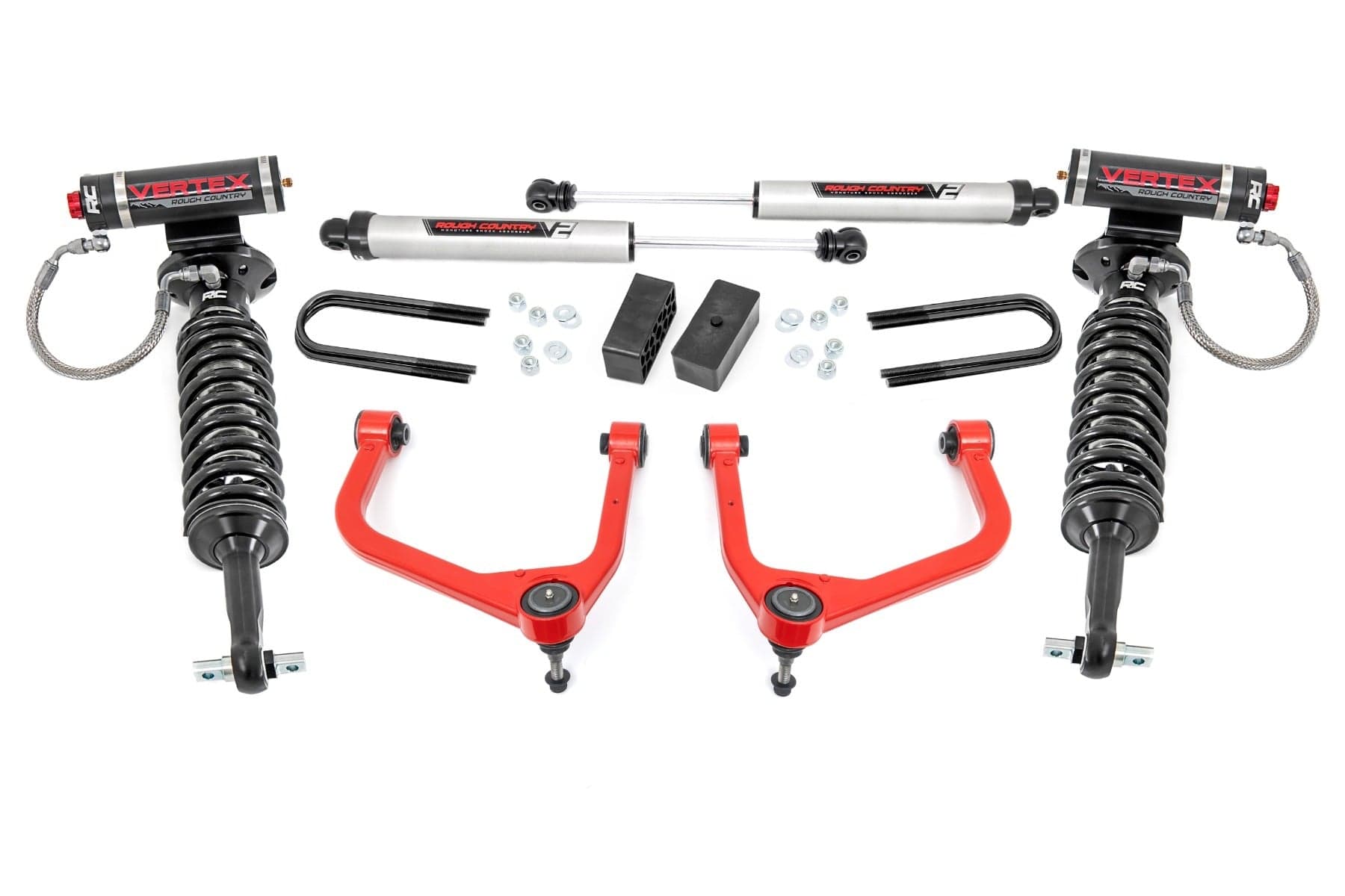 3.5-Inch Vertex 2.5 and V2 Lift Kit, Red Arms, Sierra 1500