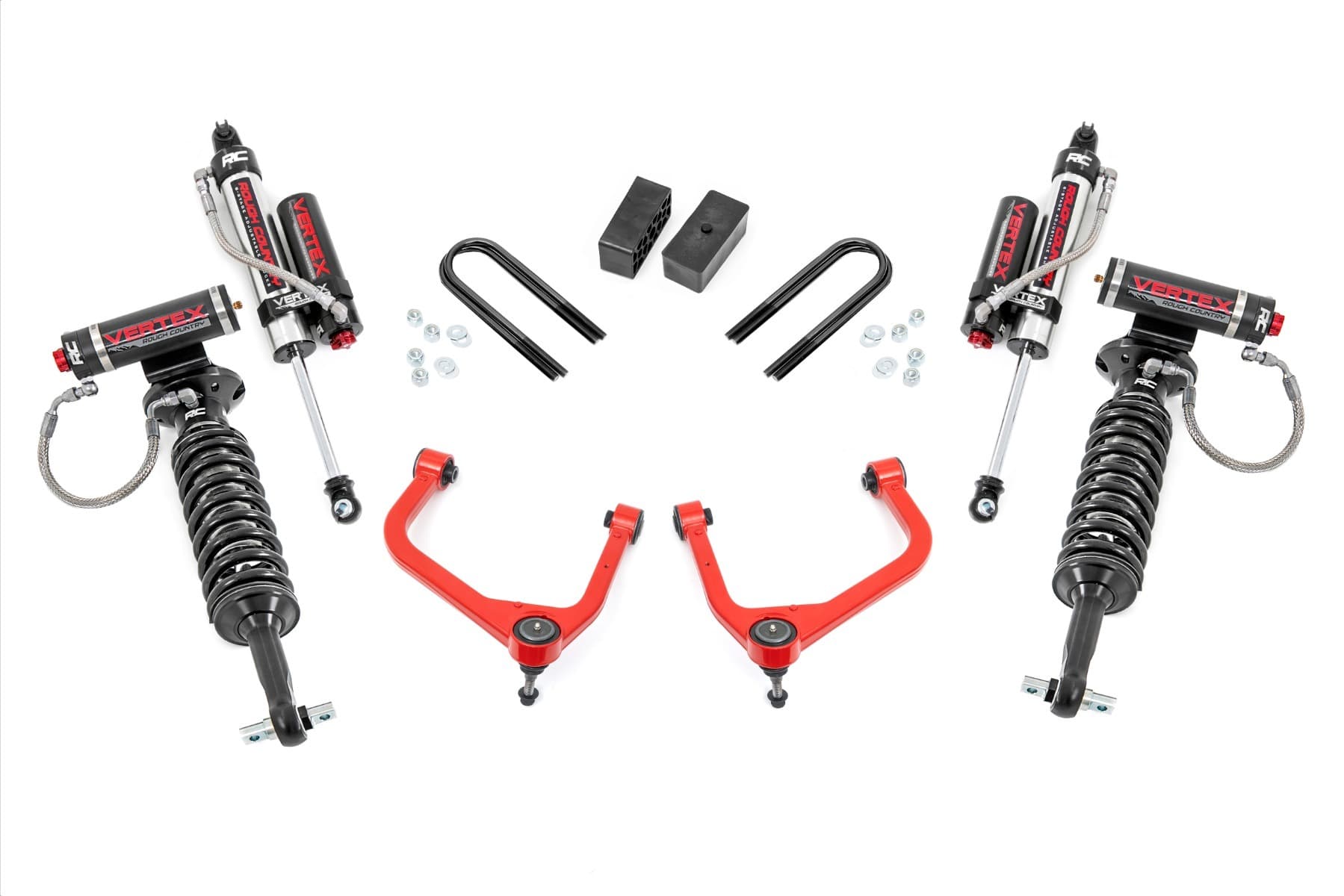 3.5-Inch Vertex 2.5 Lift Kit with Red Arms for Sierra 1500