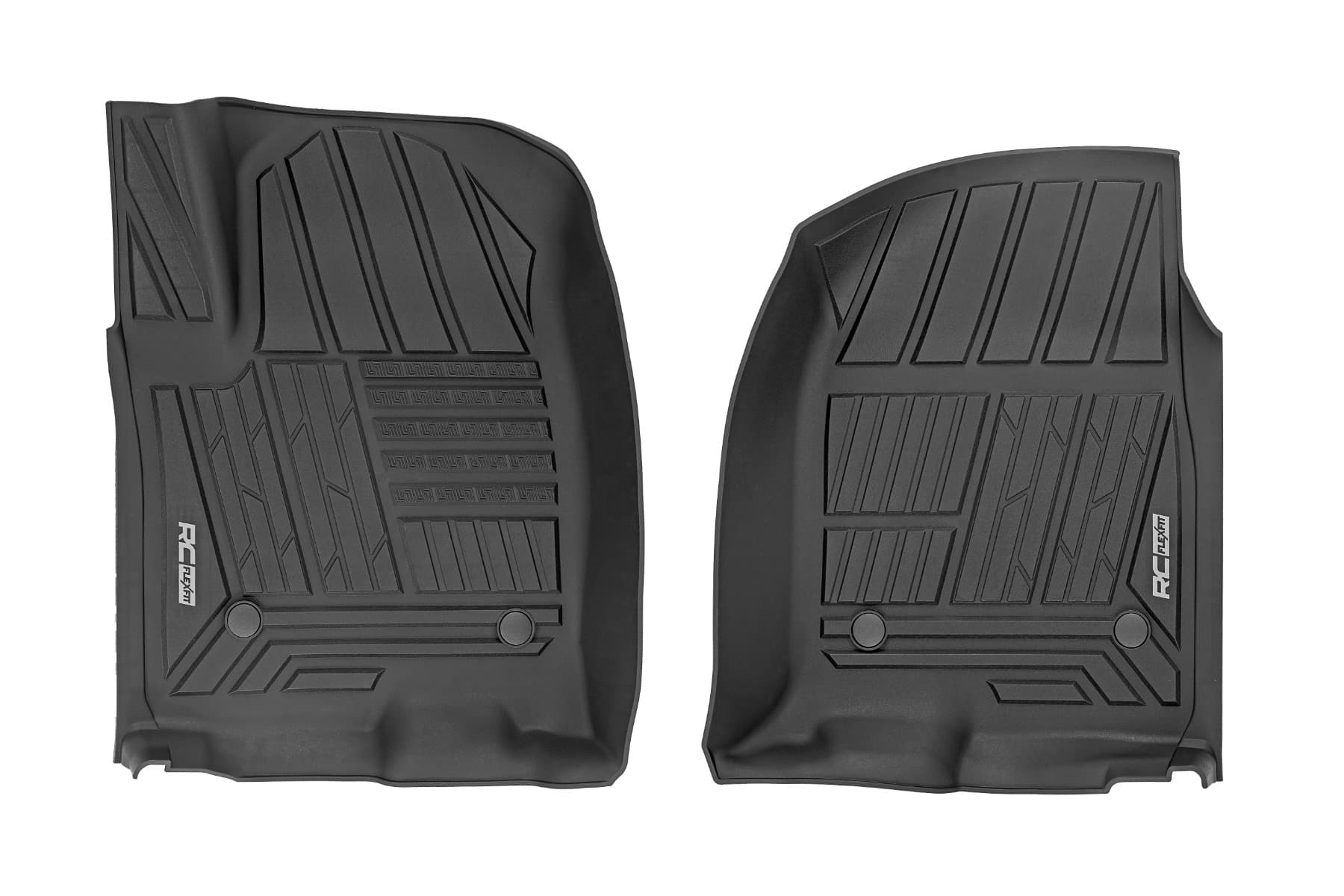 Flex-Fit Front Floor Mats for GM 1500 and 2500 Crew Cab