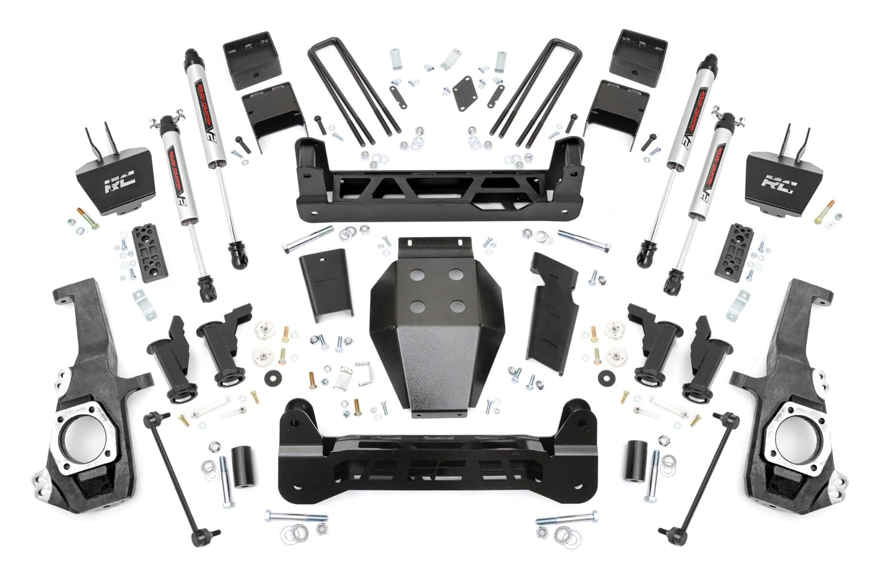 5-Inch Lift Kit with V2 Monotube Shocks for Silverado 2500 HD