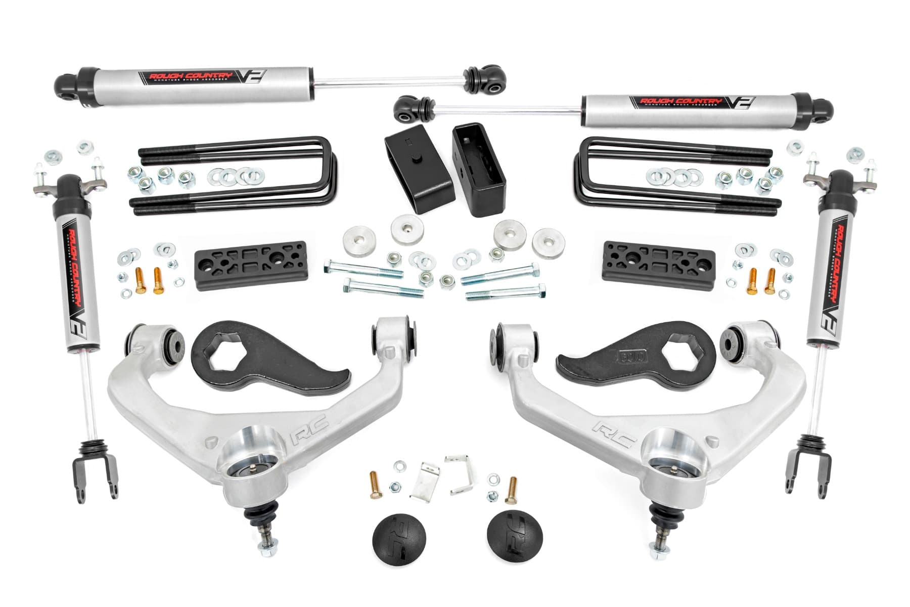 3-Inch Lift Kit with V2 Shocks for GM 2500/3500 HD (2020-2026)