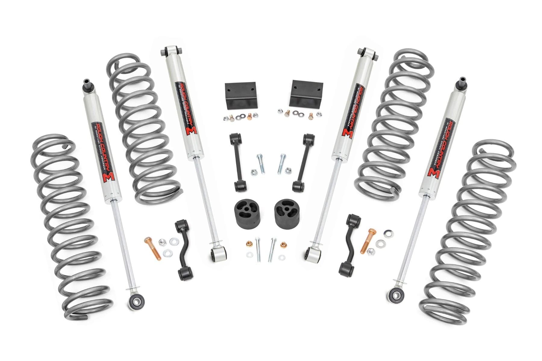 2.5-Inch Lift Kit with M1 Shocks for 2018-2023 Jeep Wrangler 4WD