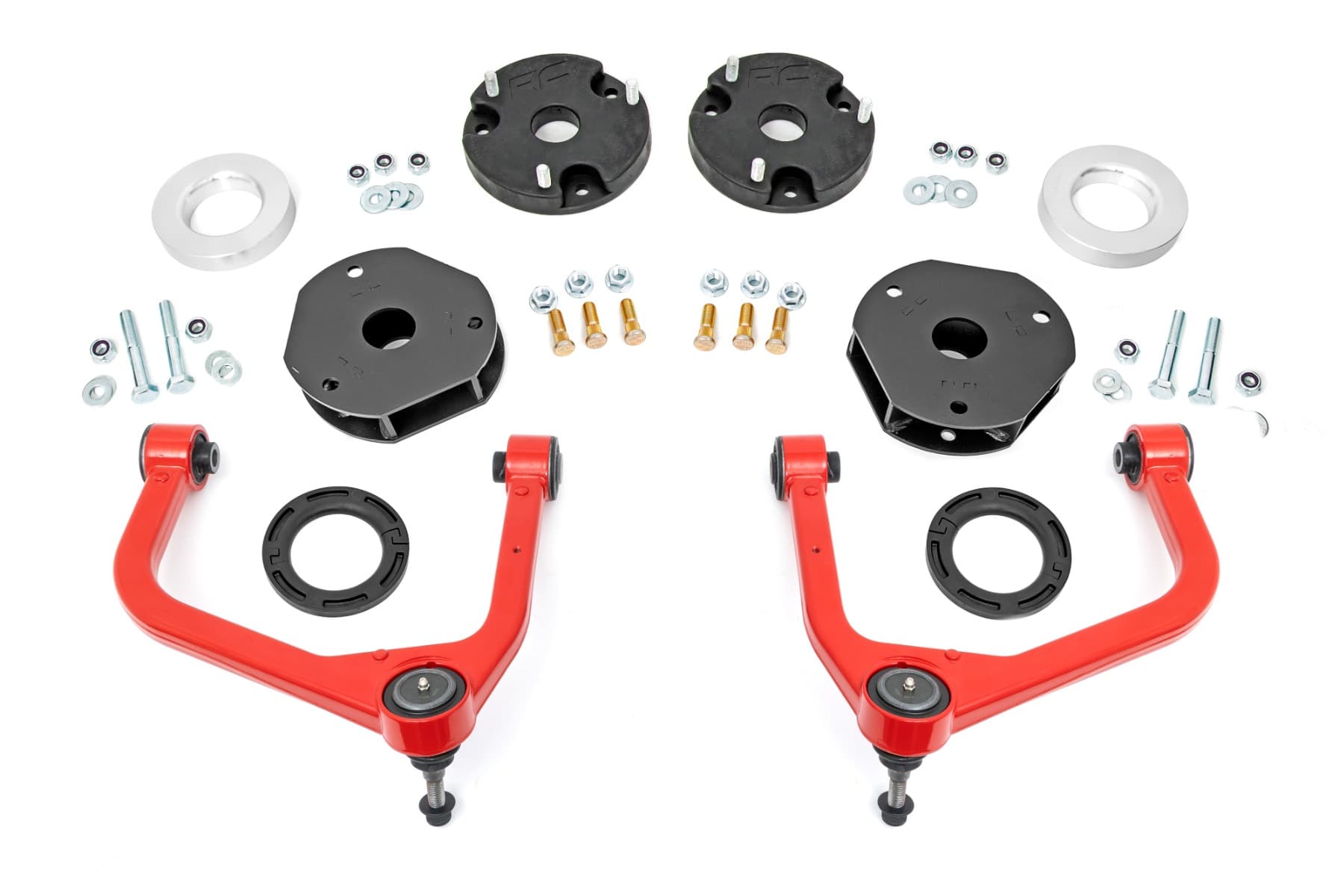 3.5-Inch Lift Kit with Red Forged Control Arms for Tahoe and Yukon