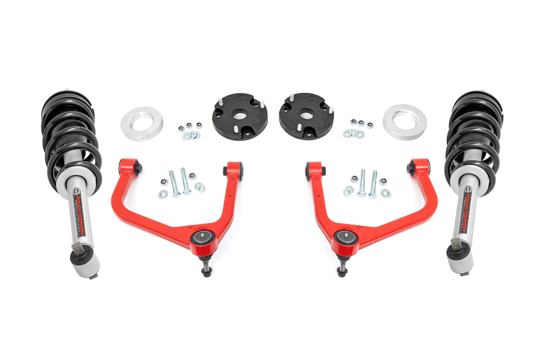 3.5-Inch Red Arm Lift Kit with Loaded Struts for Tahoe/Yukon