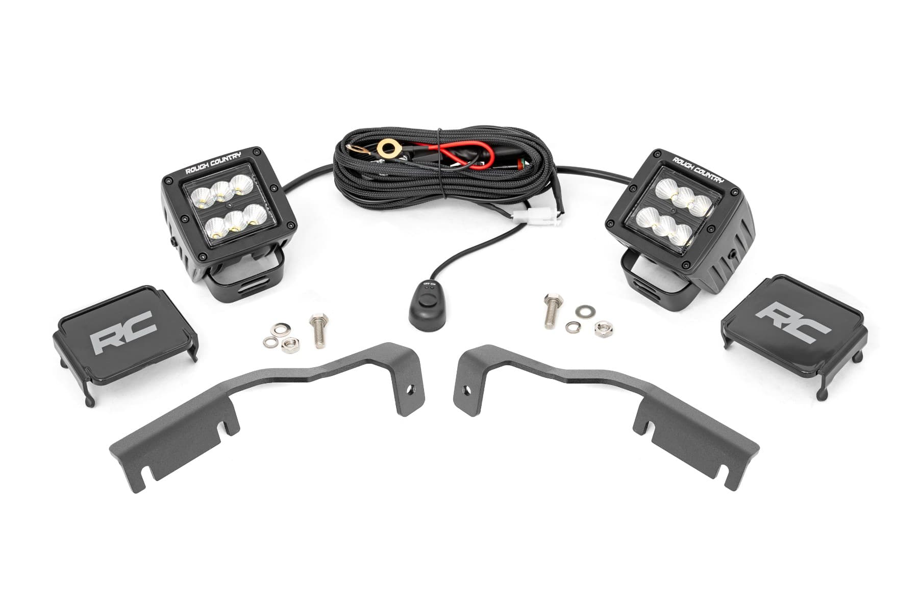 Ditch Light Kit with 2-Inch Black Series Pods for Nissan Frontier