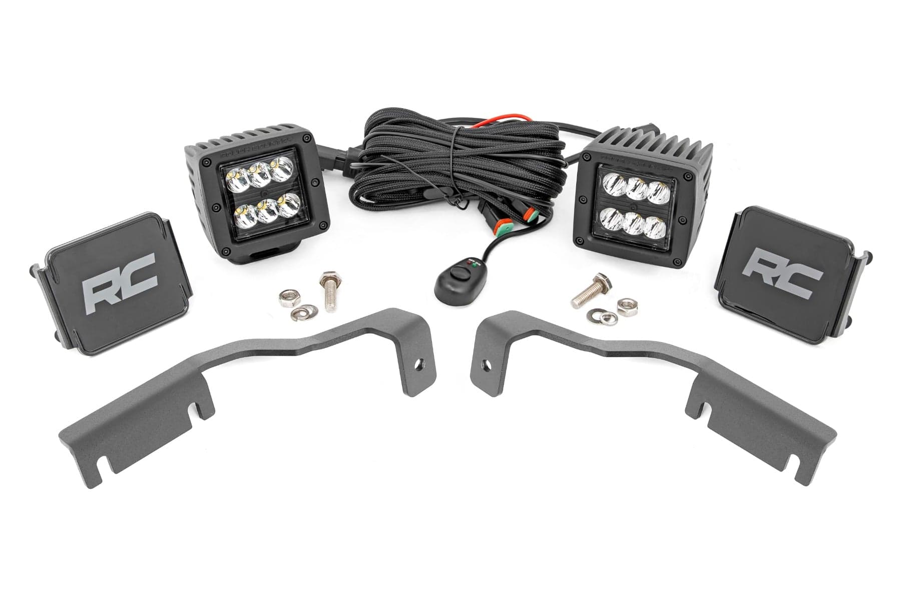 2-Inch Black Series LED Ditch Light Kit for 2022-2026 Nissan Frontier