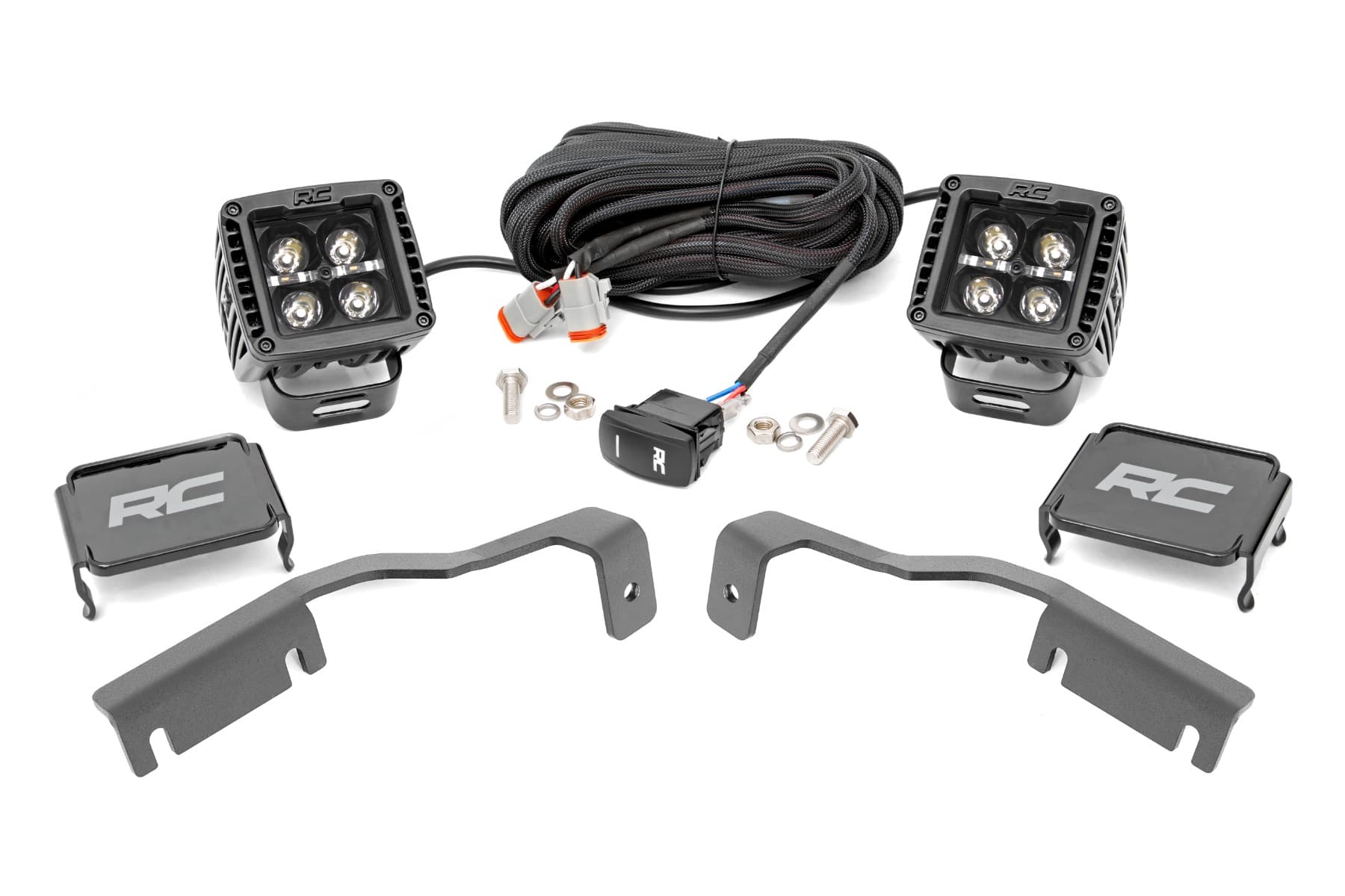 Black Series 2-Inch LED Ditch Light Kit for Frontier (2022-2026)