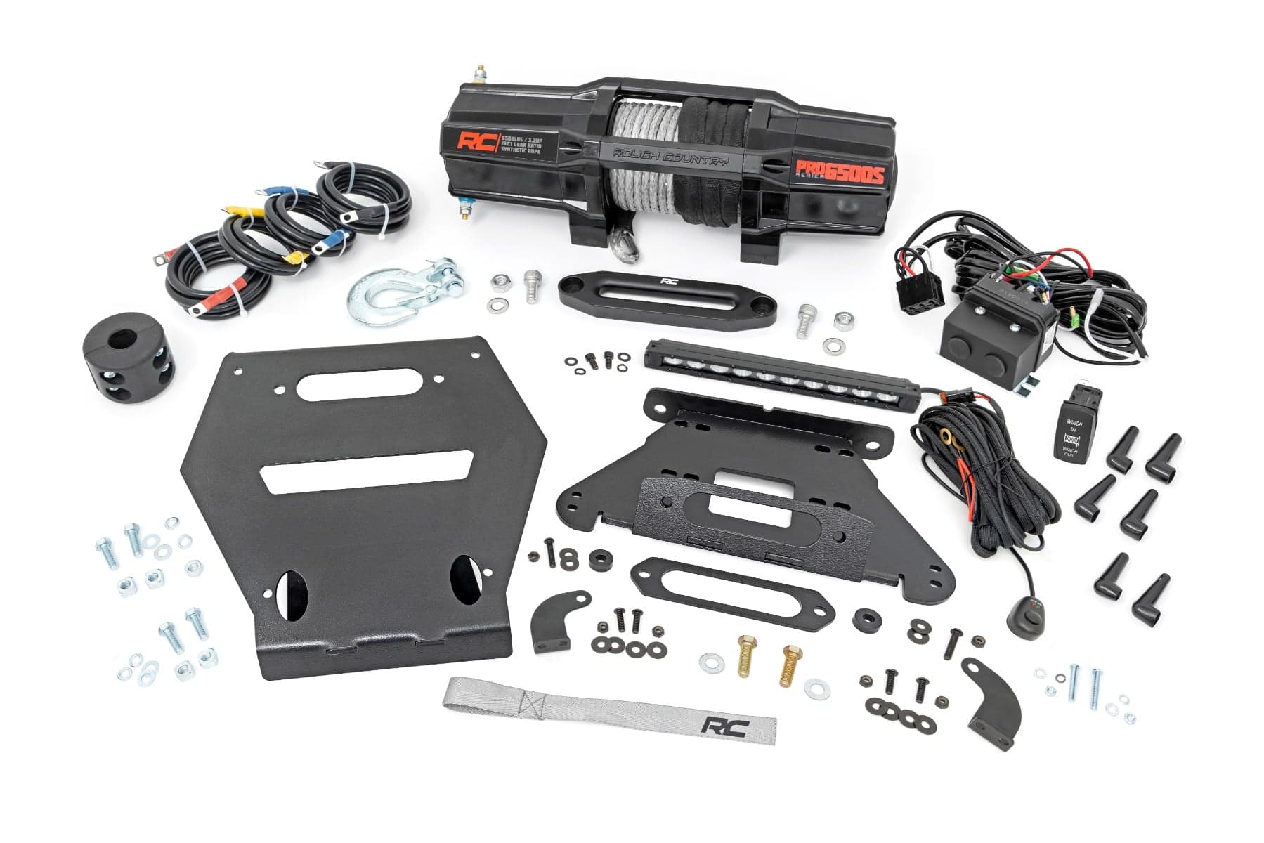 6500-LB Winch & Light Bar Kit for Polaris RZR Pro R (2022–2025)