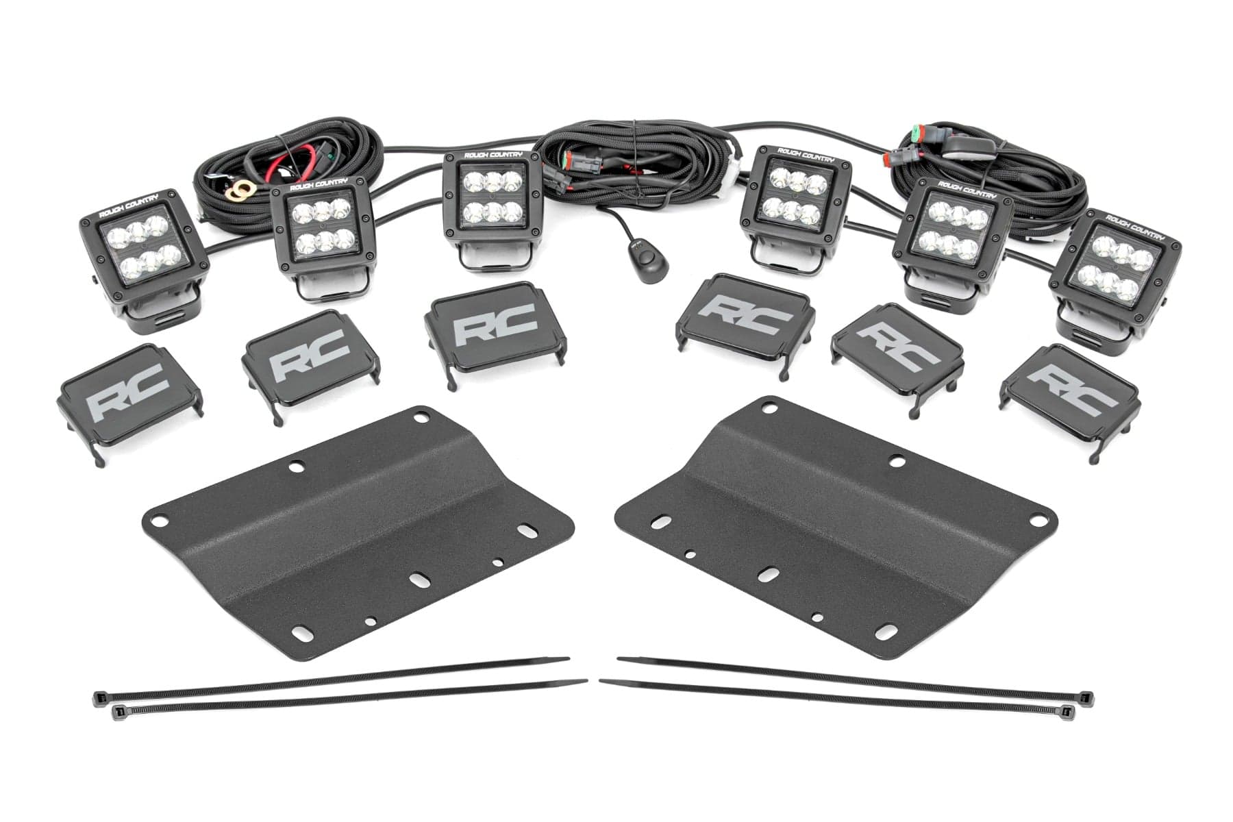 2-Inch Black Series LED Fog Light Kit for 2021–2026 Ford Bronco 4WD
