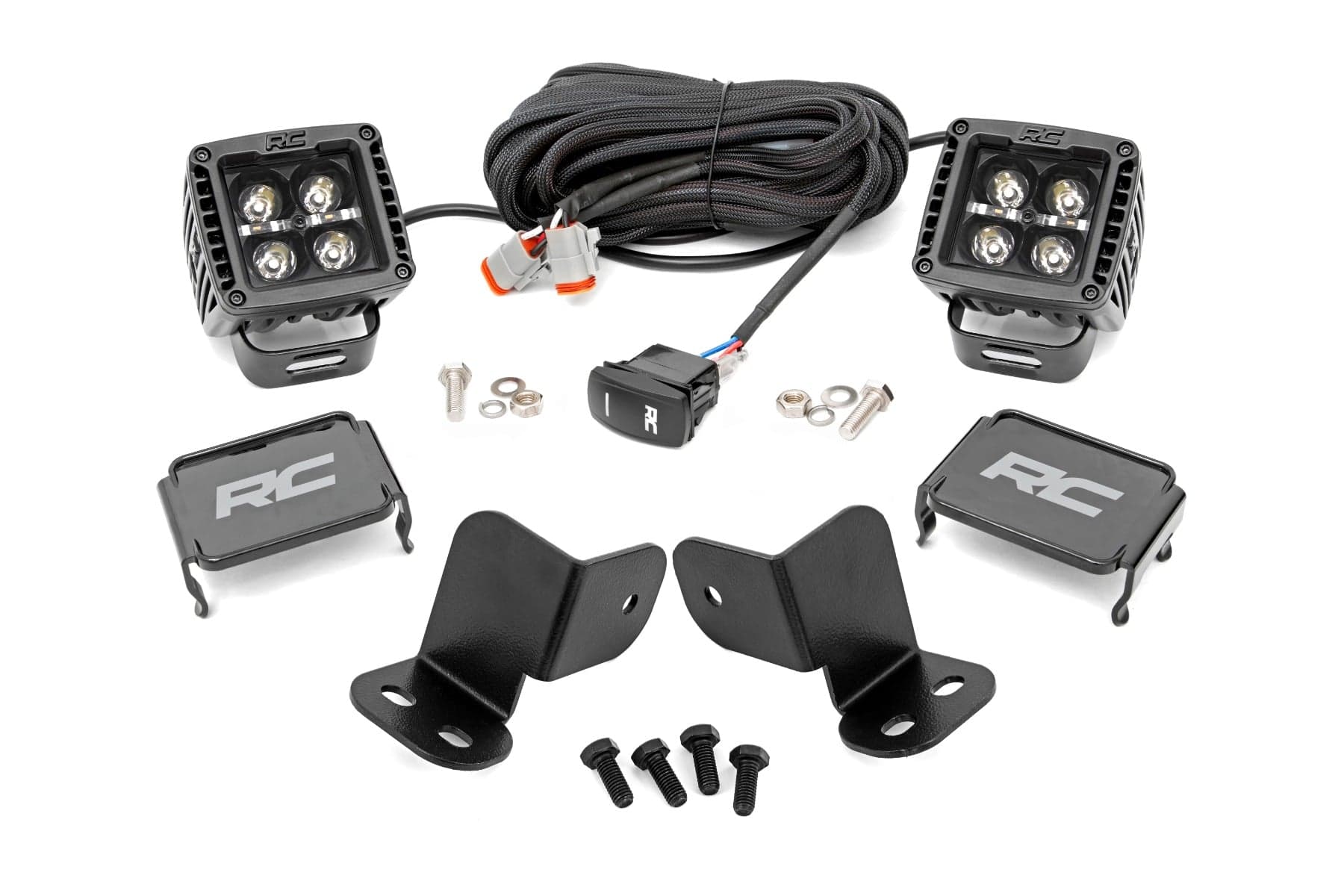 2-Inch Black Series LED Pod Kit with Rear Mount for Segway 570 — Part 93213