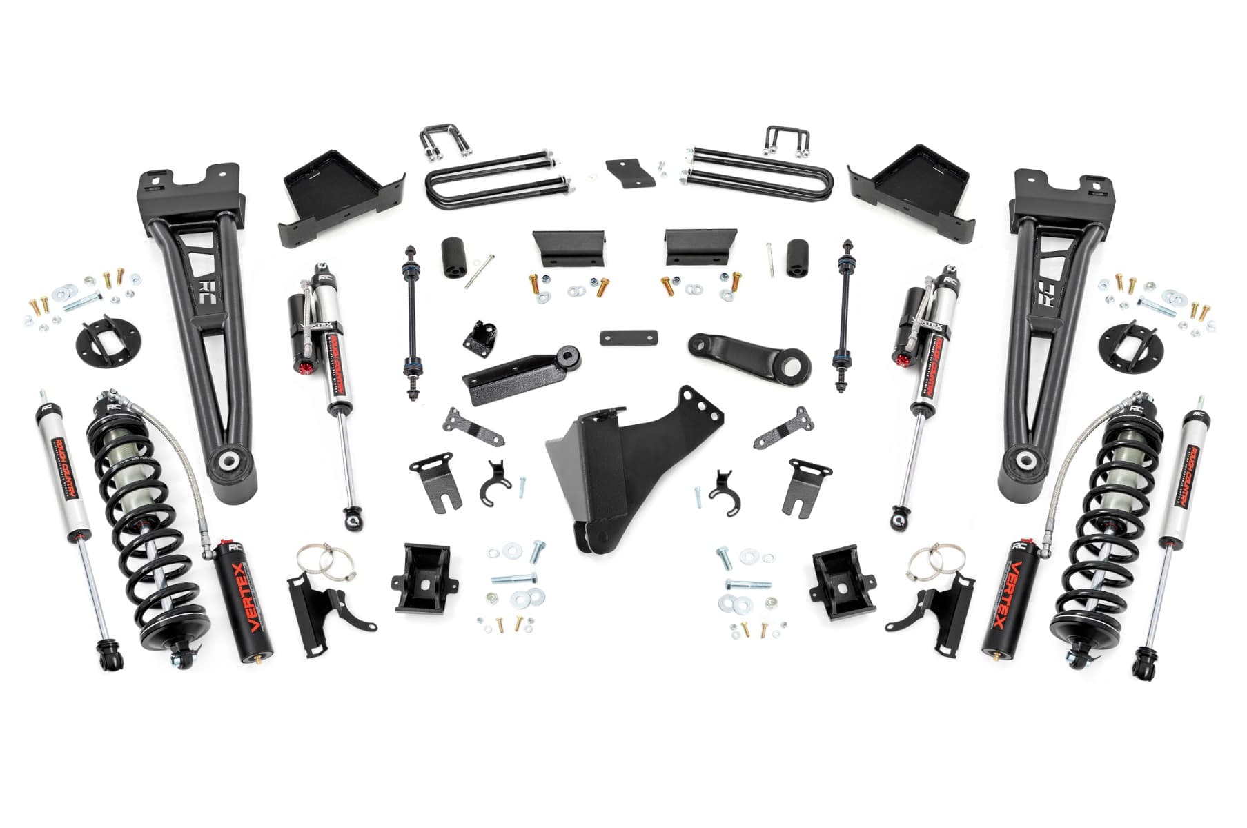 4.5-Inch Vertex Coilover Lift Kit for Ford Super Duty 4WD (2023-2026) with Vertex Rear Coilovers