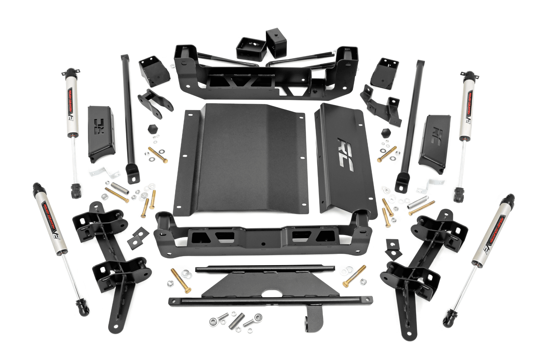 4-Inch Lift Kit with V2 Monotube Shocks for Chevy Tahoe/Suburban