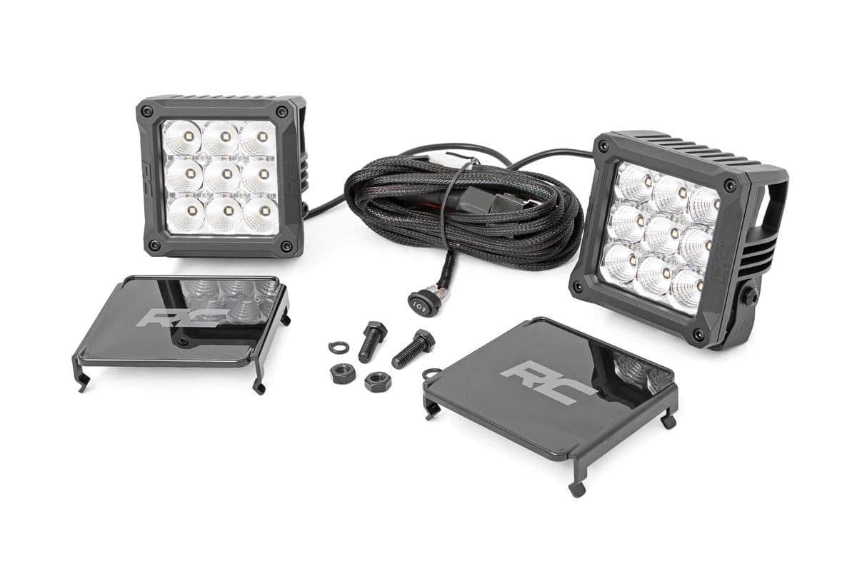 4-Inch Chrome Series LED Light Pods with Daytime Running LEDs