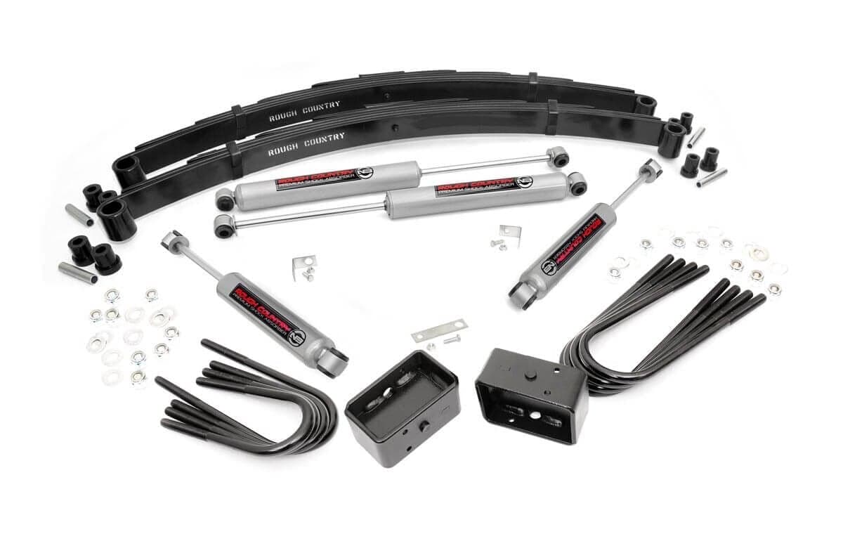 4-Inch Lift Kit with N3 Shocks for 1969-1972 Chevy K10 and GMC K15