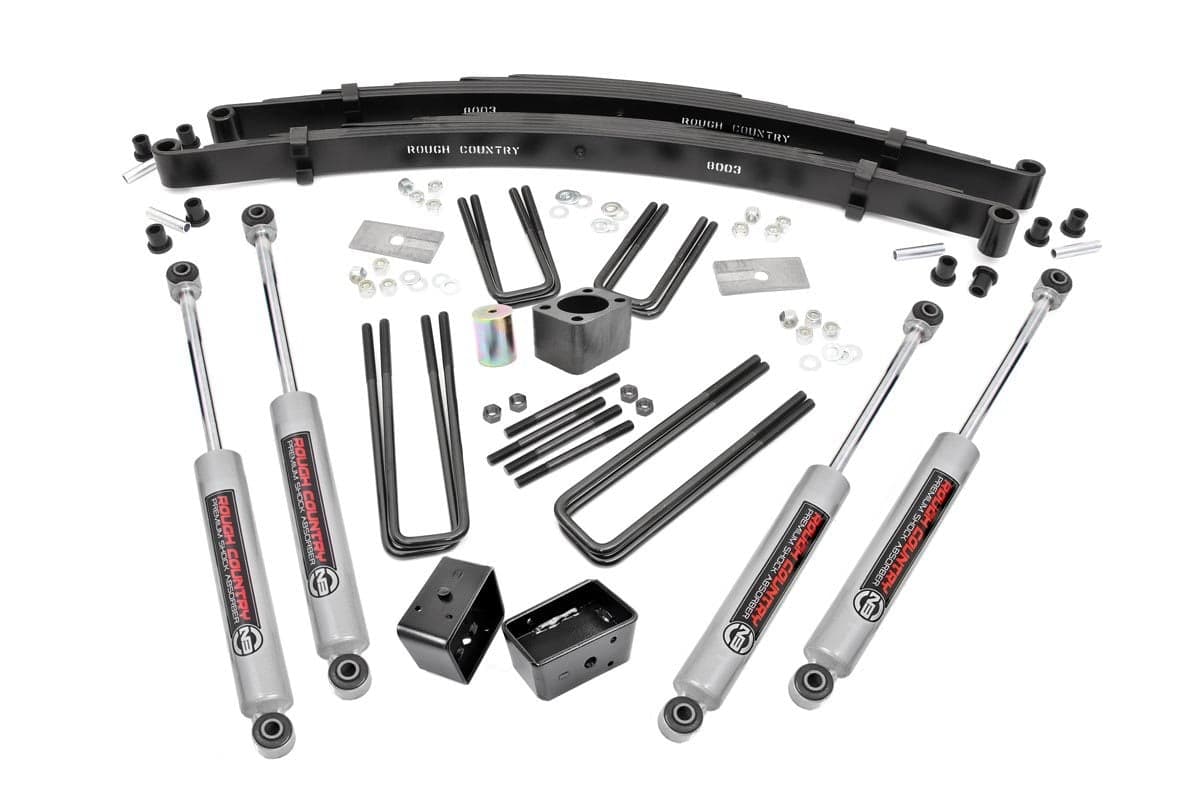 4-Inch Lift Kit with N3 Shocks for Dodge W100–W300 4WD (1974–1977)