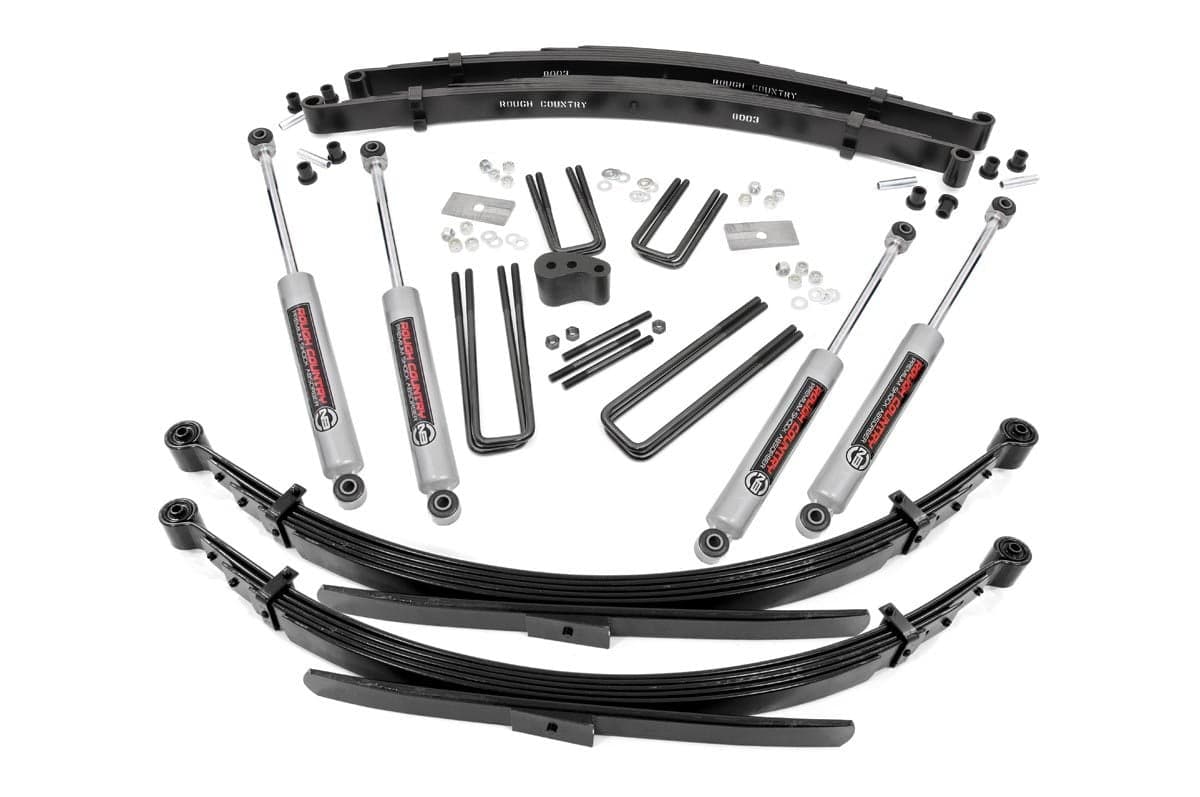 4-Inch Lift Kit with N3 Shocks for Dodge W100–W300 4WD (1970–1974)