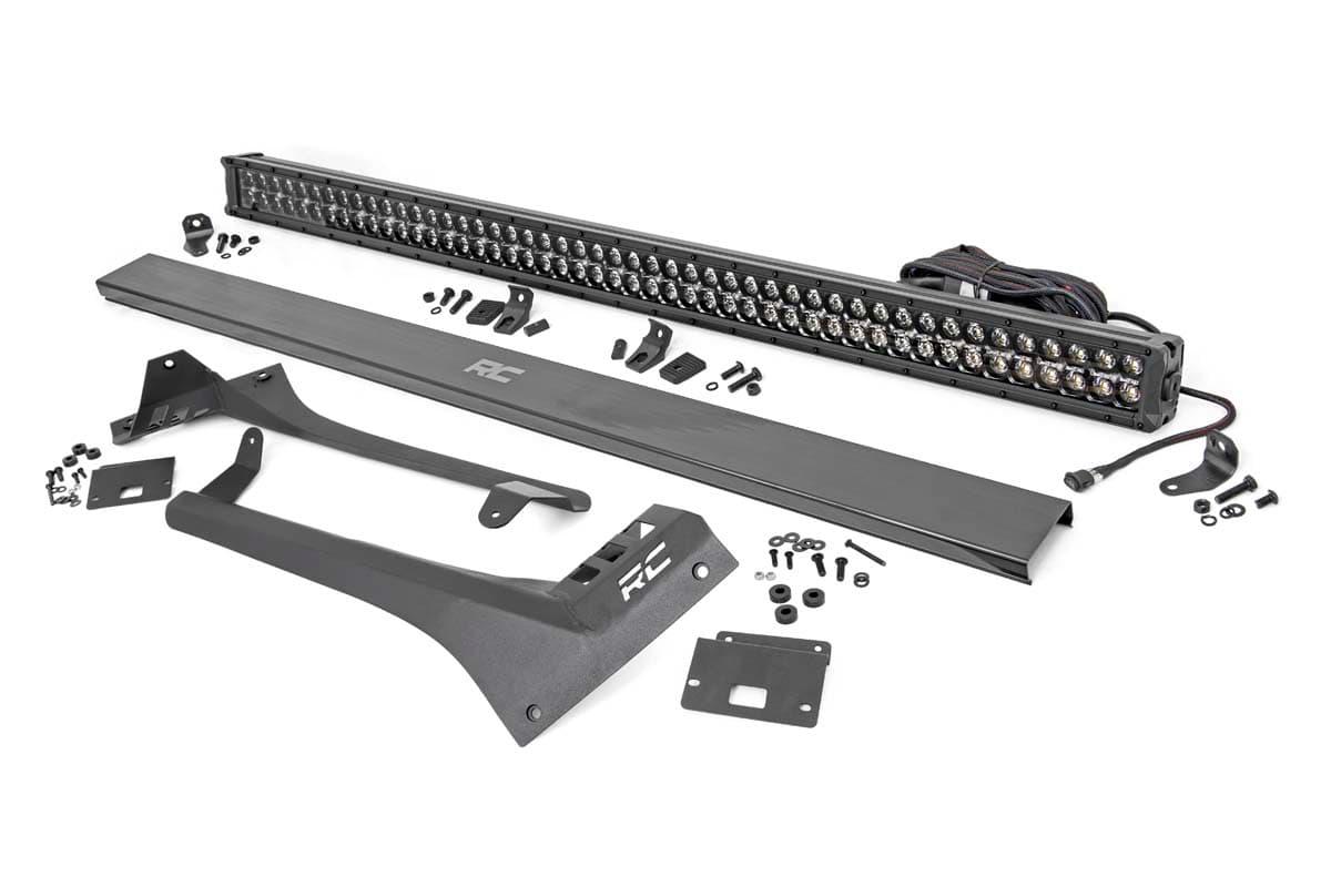 50-Inch Black Series LED Light Bar Kit for Jeep Wrangler/Gladiator