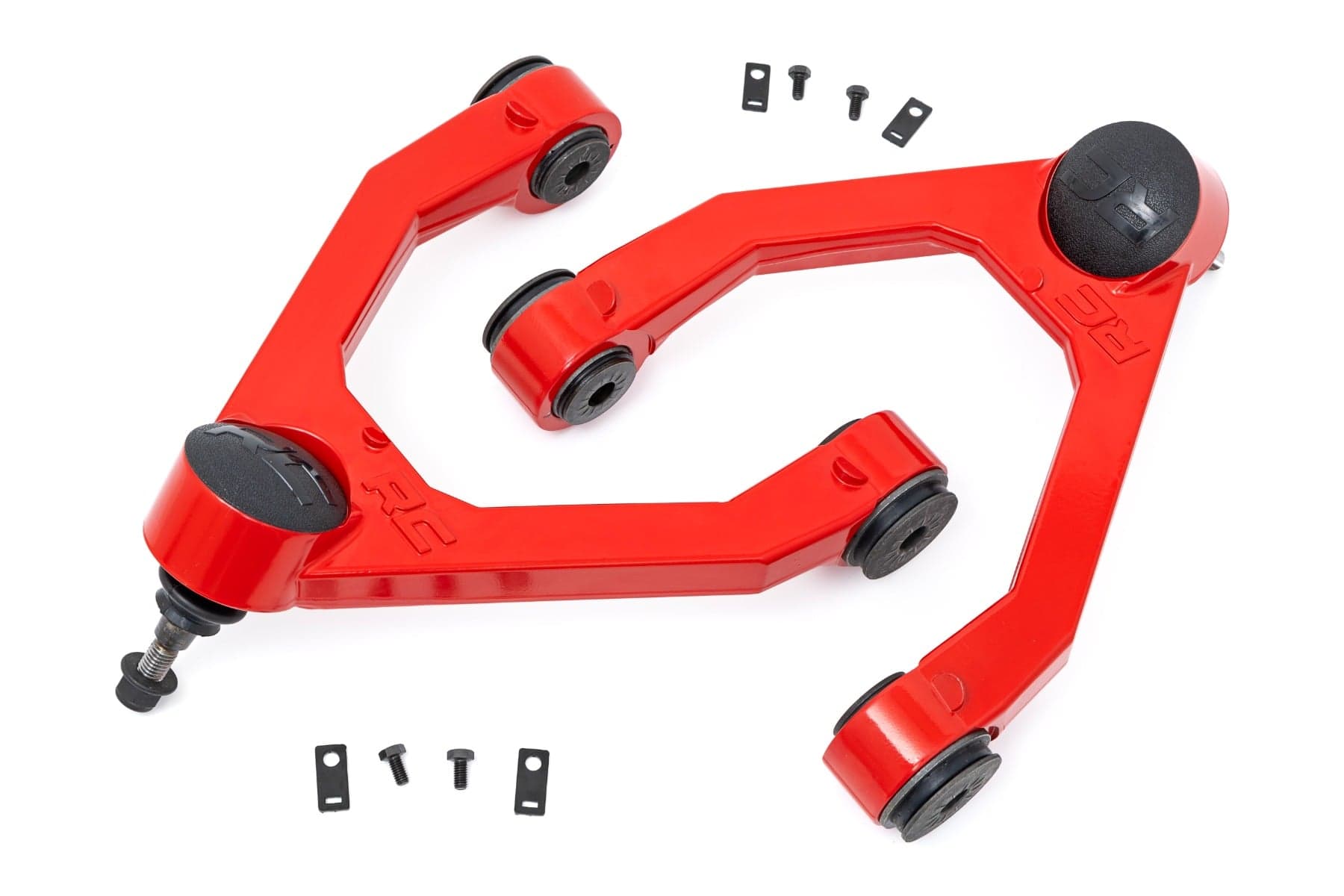 Red Forged Upper Control Arms for 6-Lug 2-3 Inch Lifted Trucks
