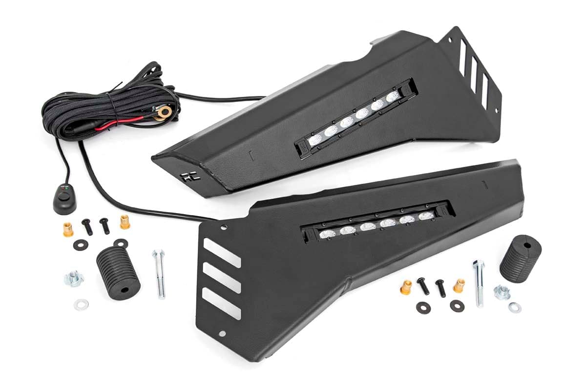 Stinger-Model Bumper Wings with LED Light Bars for Pioneer 1000