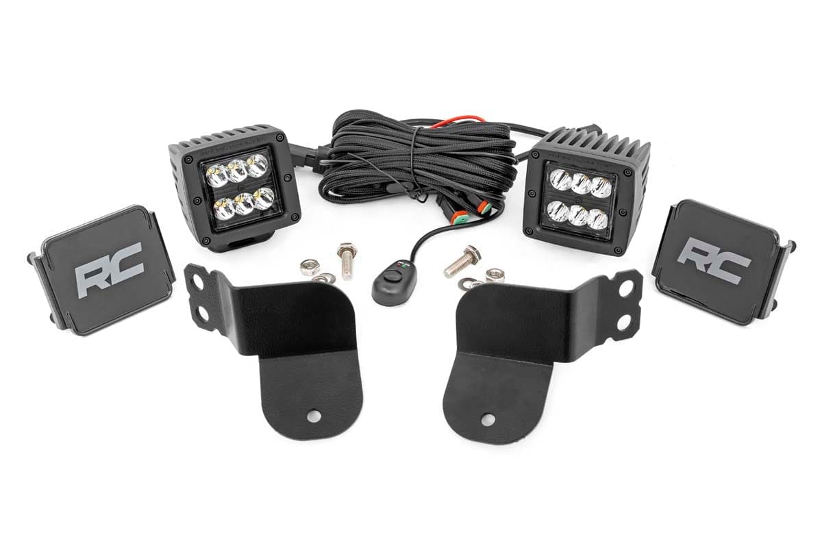 2-Inch Black Series LED Pod Kit for Polaris General (2016–2026)