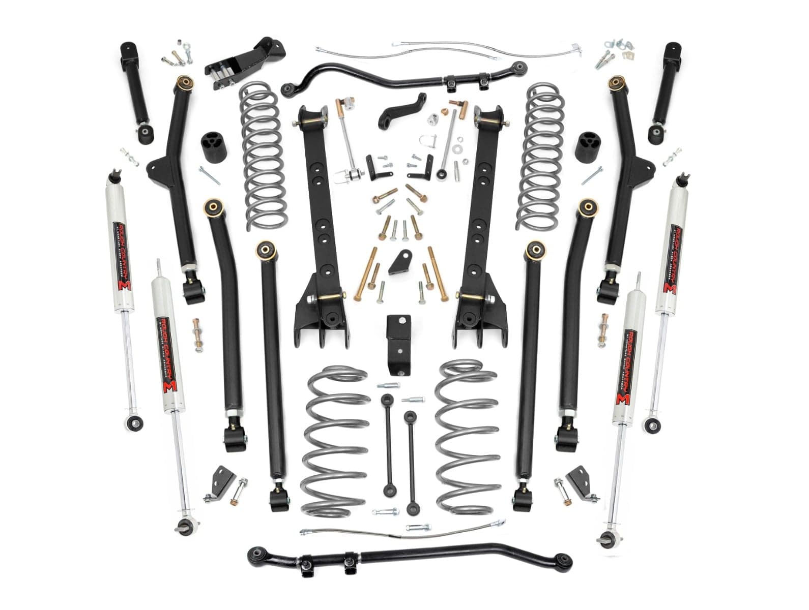 4-Inch Lift Kit with M1 Shocks for 1997–2006 Jeep Wrangler TJ 4WD