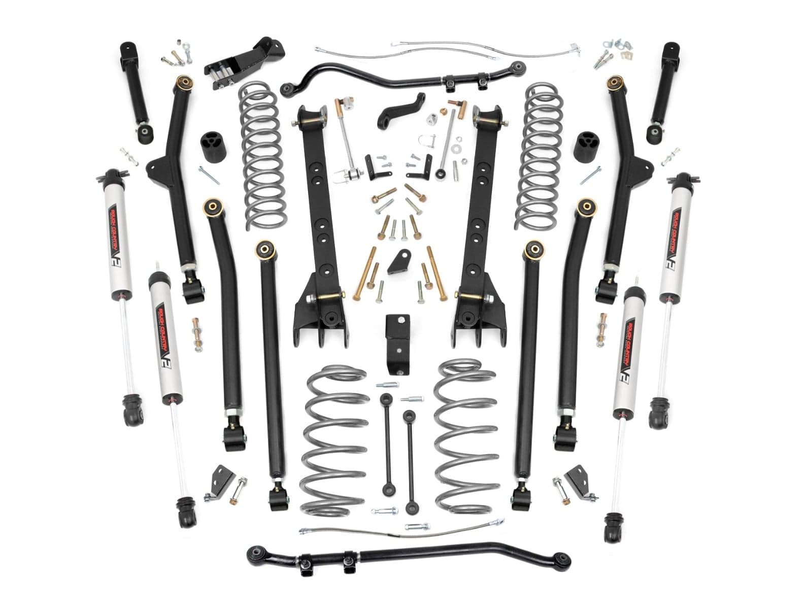 4-Inch Lift Kit with V2 Shocks for 1997–2006 Jeep Wrangler 4WD — Part 66370