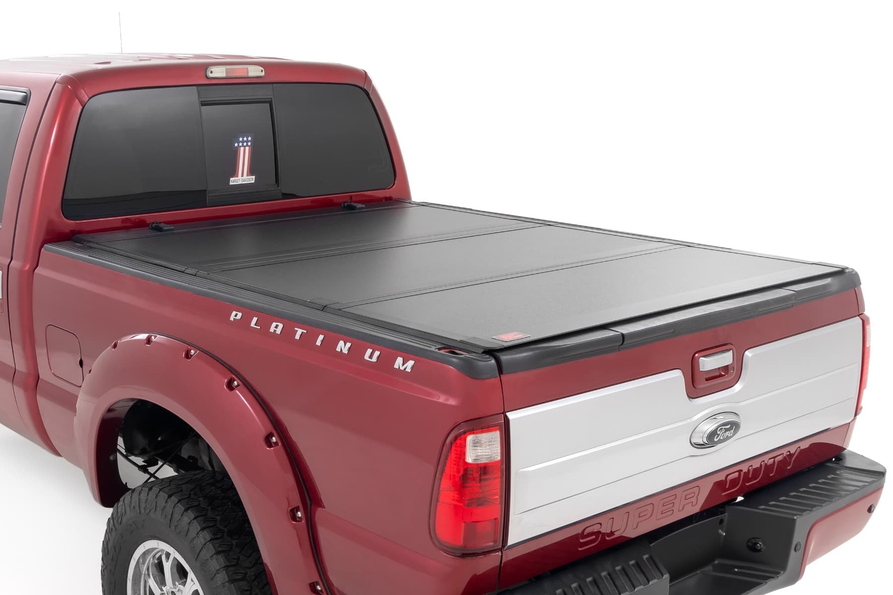 Hard Tri-Fold Flip-Up Bed Cover for 6'10" Beds