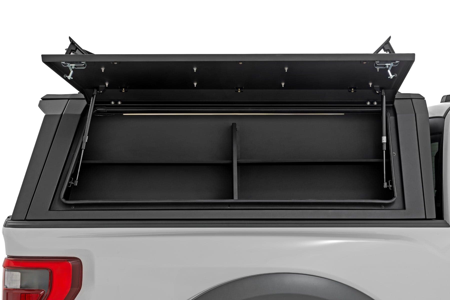 Bed Cap Side Shelf Storage Bin with LED Strip