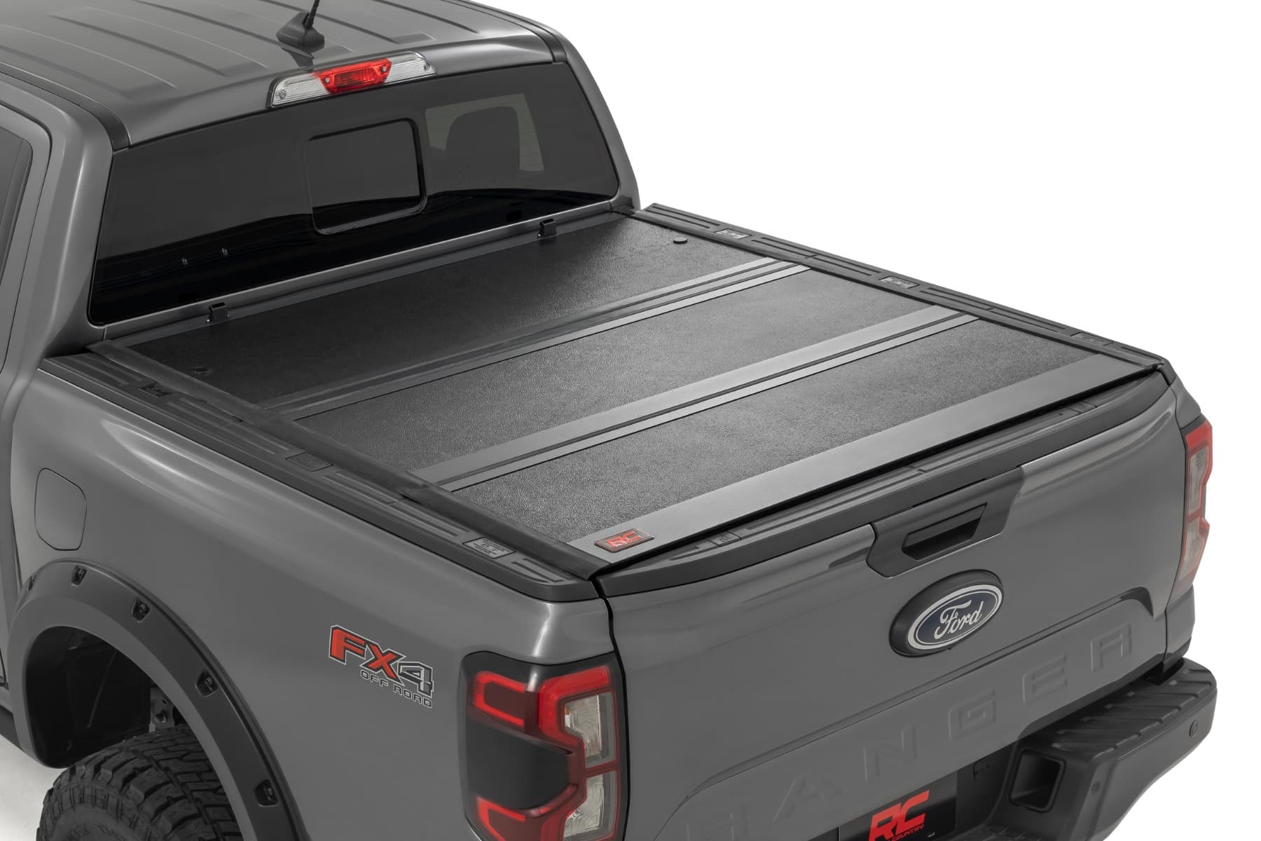 Hard Low Profile Tri-Fold Tonneau Cover for 2024-2025 Ford Ranger