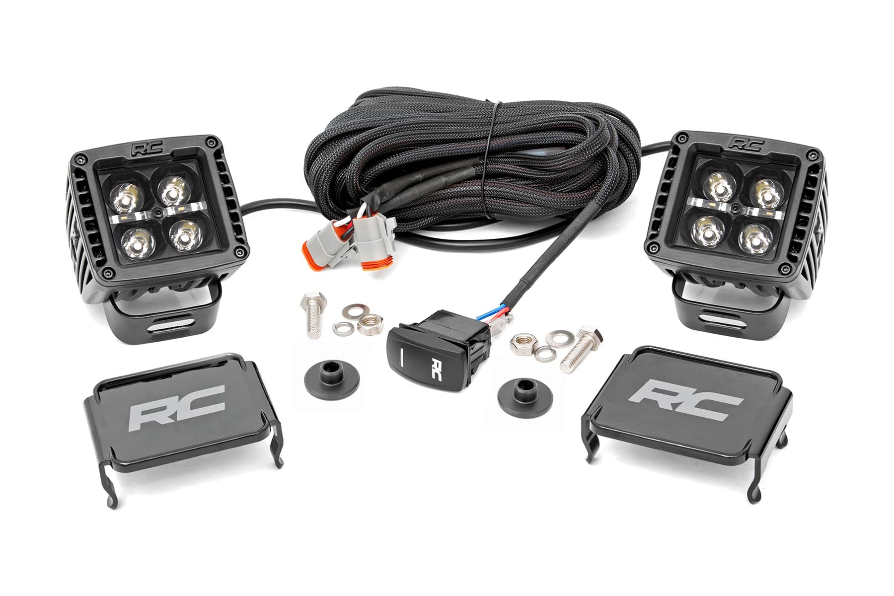 2-Inch Black Series LED Ditch Light Kit for Ford Bronco 4WD