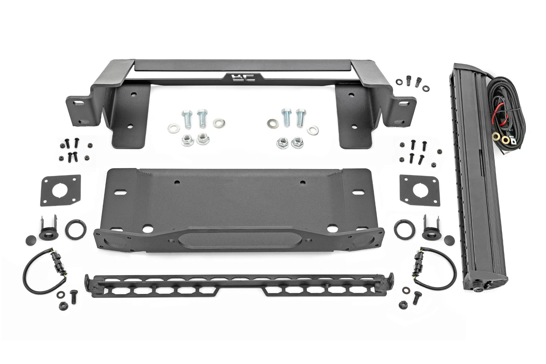 High Winch Mount with 20-Inch Light Bar for Bronco 4WD (2021-2026)