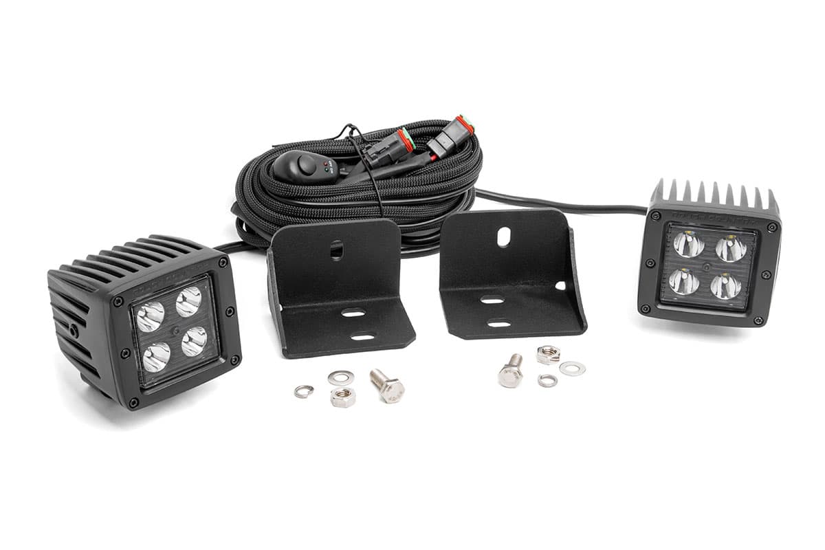2-Inch Black Series LED Pod Kit for Can-Am Defender