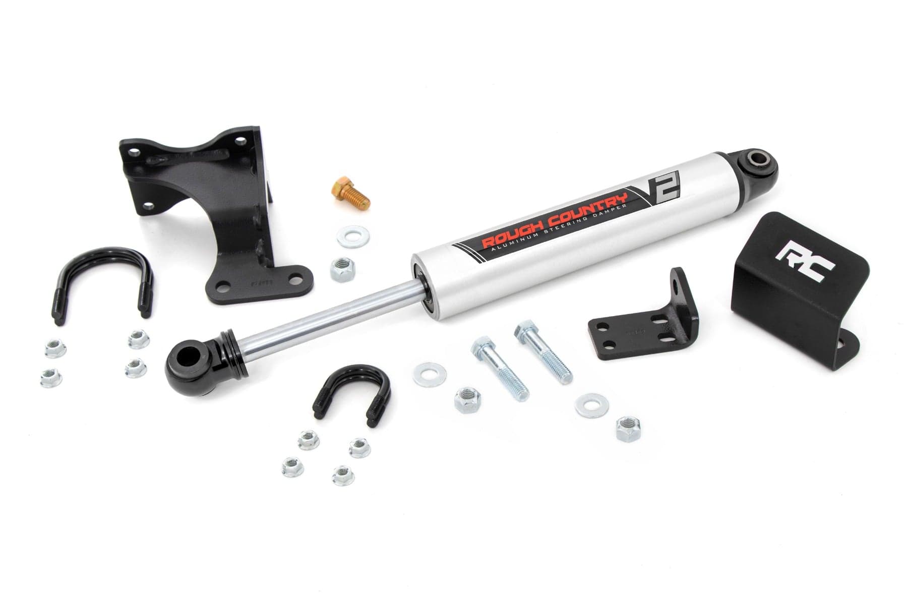 Rough Country steering stabilizer for Jeep Wrangler (2007–2017)