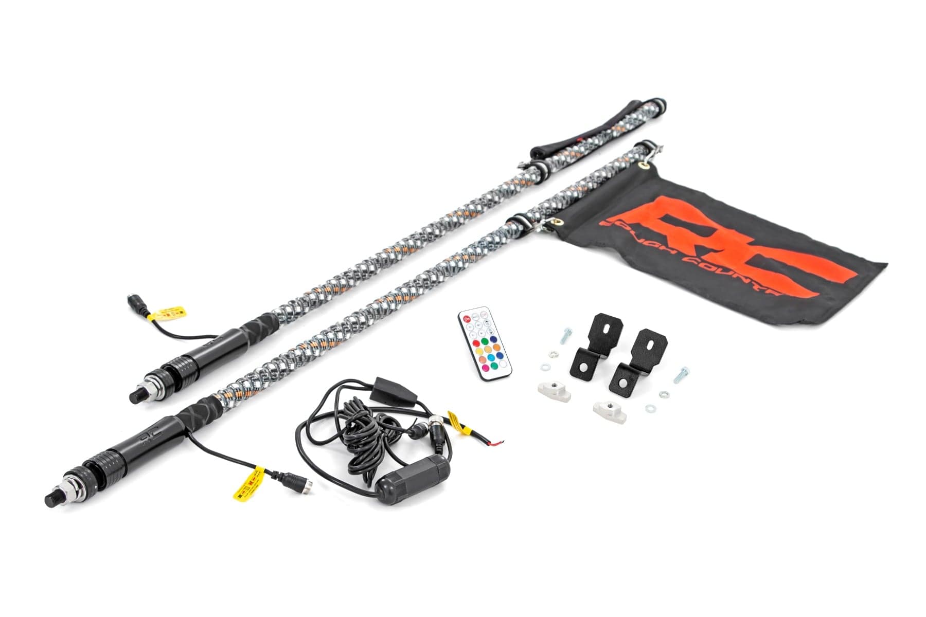 4-Foot LED Whip Kit with Mount for Can-Am Defender MAX HD10