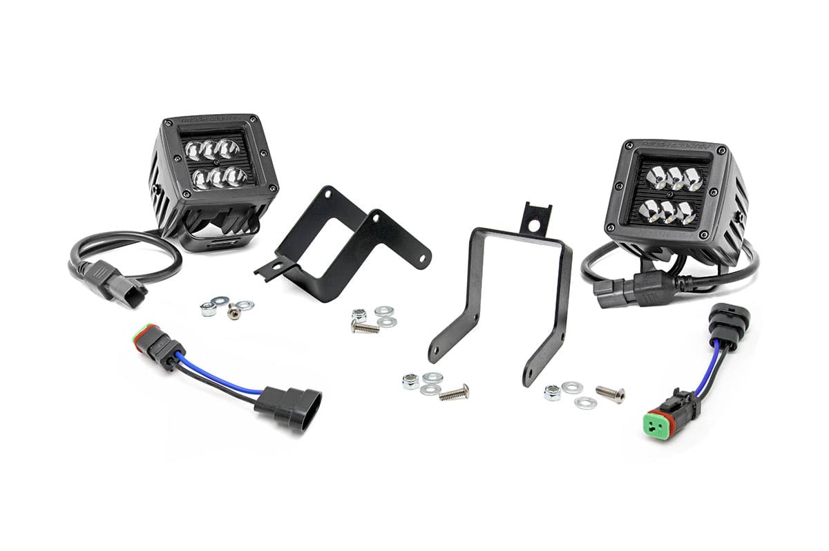 2-Inch Black Series LED Fog Light Kit for Ford Super Duty (2011-2016)