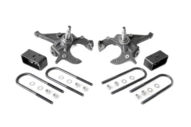Lowering Kit with 3-Inch Rear Blocks for Chevy S10 2WD