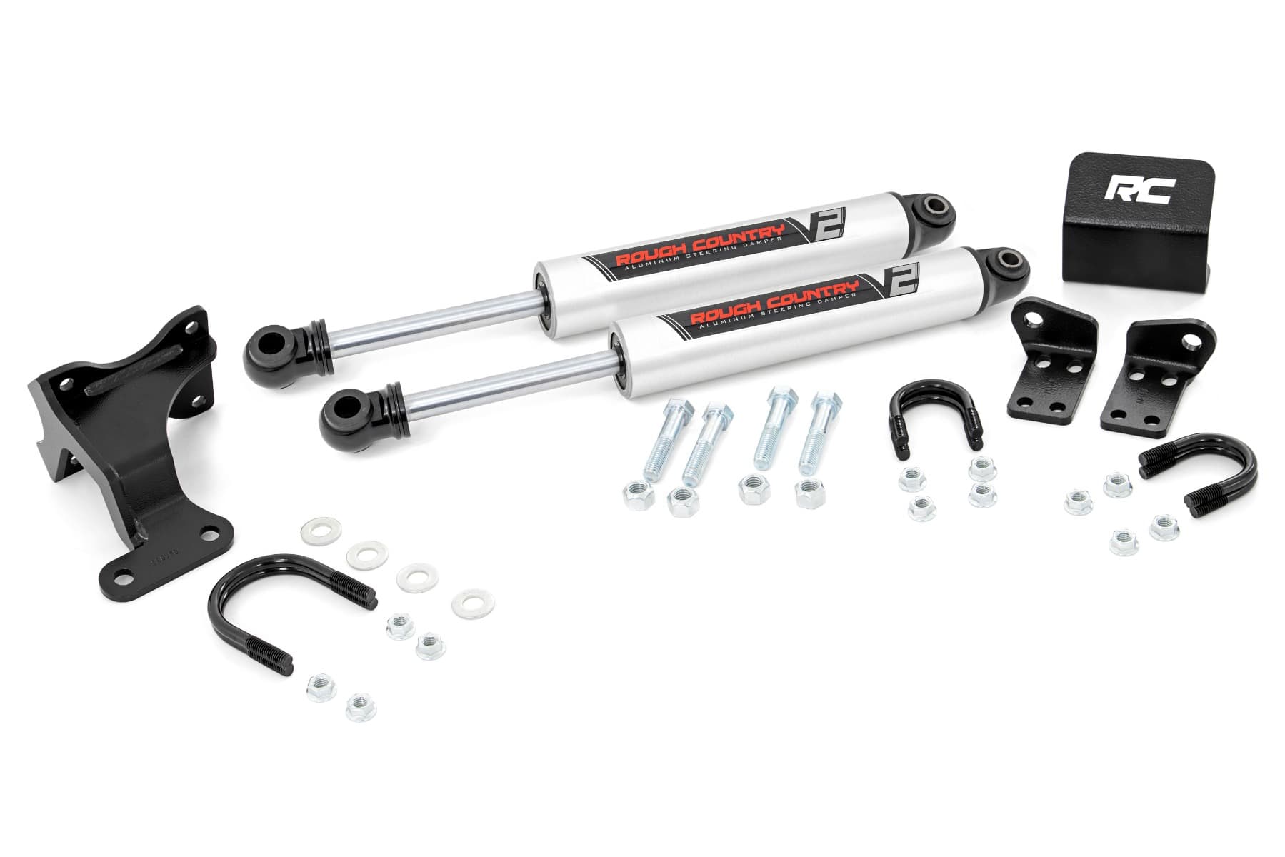 Rough Country steering stabilizer for Jeep Wrangler (2007–2017)