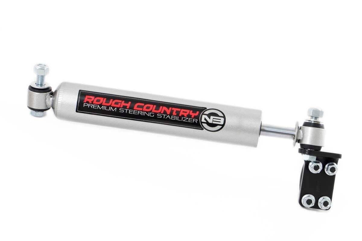 Rough Country steering stabilizer for Jeep Wrangler (2007–2017)