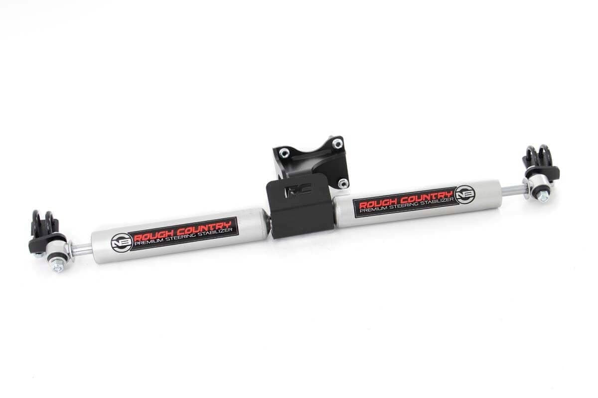 Rough Country steering stabilizer for Jeep Wrangler (2007–2017)