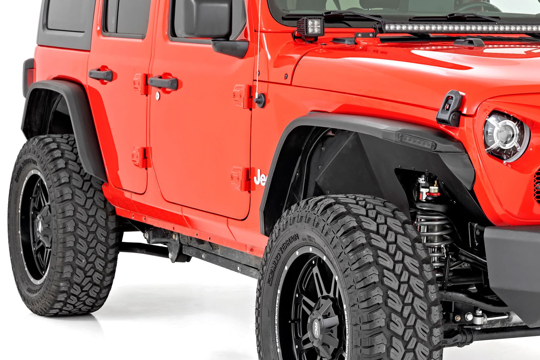 Rough Country fender flare for Jeep Wrangler (2018–2026)