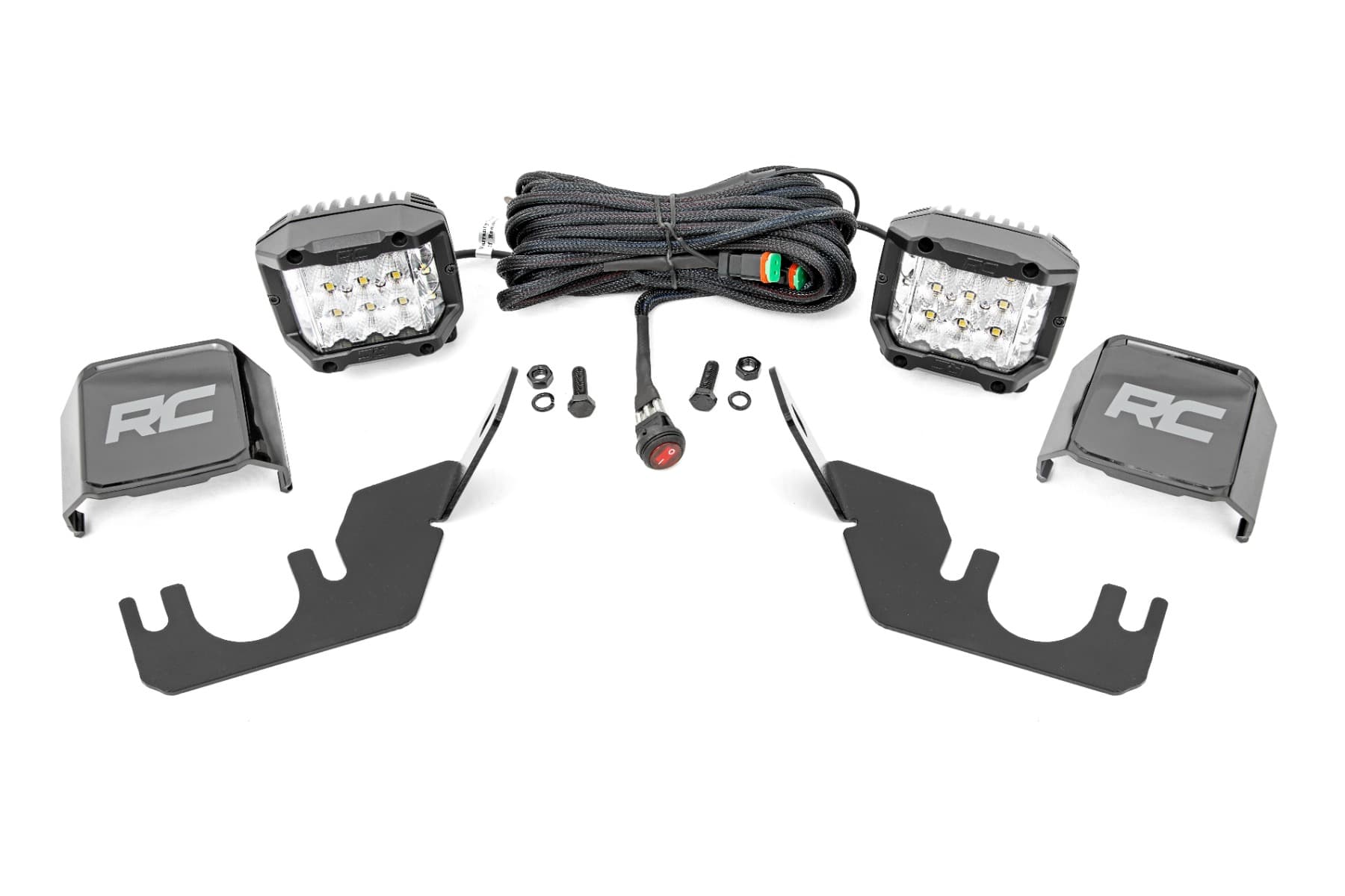 3-Inch Chrome Series LED Rear Light Kit for Kawasaki Teryx