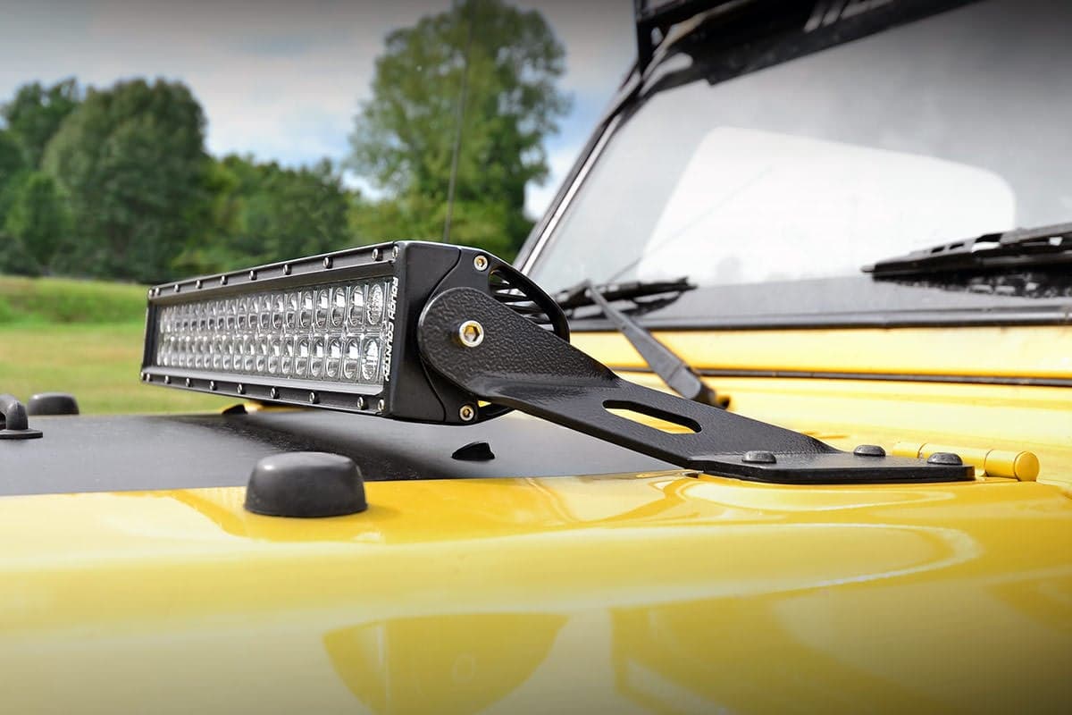 20-Inch LED Light Bar Mounts for Jeep Wrangler 4WD (1997-2006)