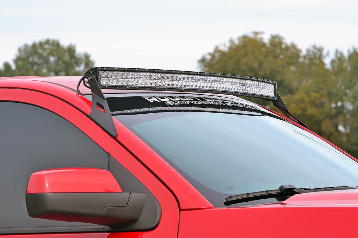 54-Inch Curved Light Bar Windshield Mount for Silverado/Sierra HD