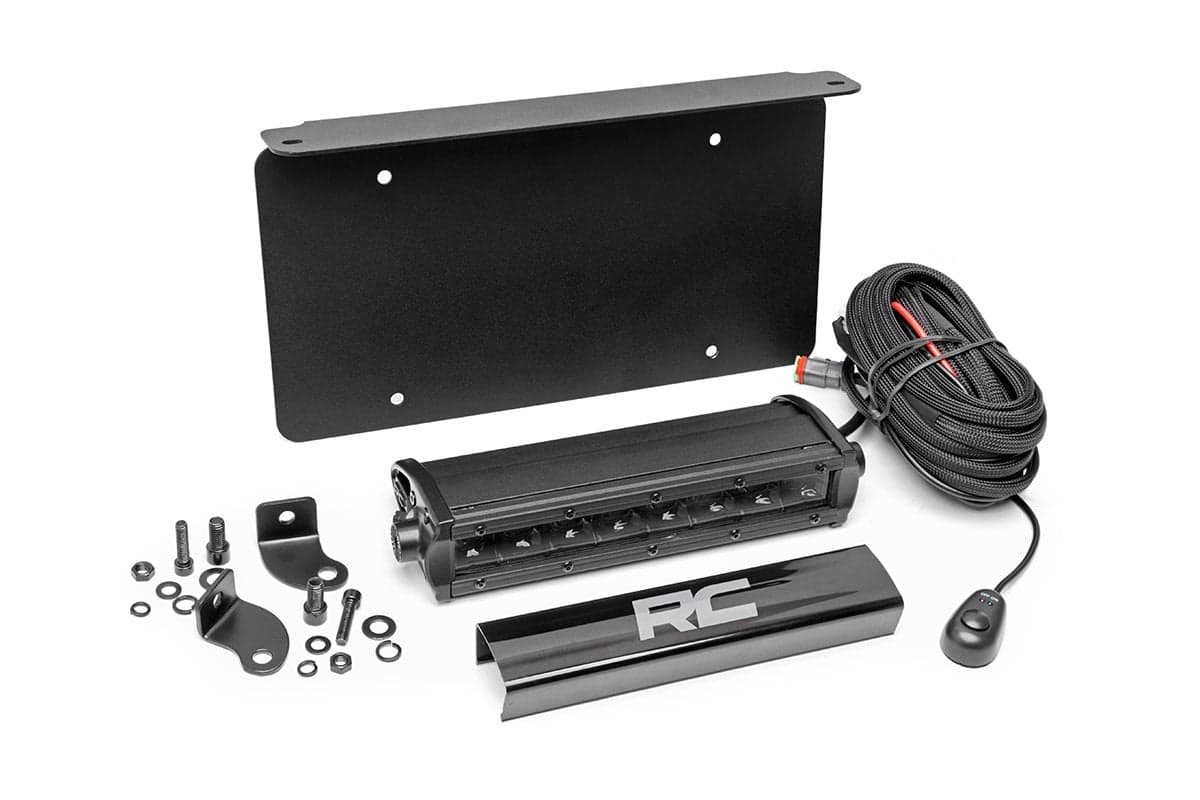 8-Inch LED Light Bar License Plate Mount Kit