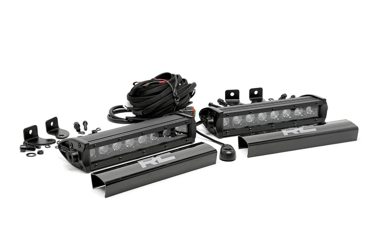 8-Inch Black Series LED Light Bar, 30-Degree Spot Beam
