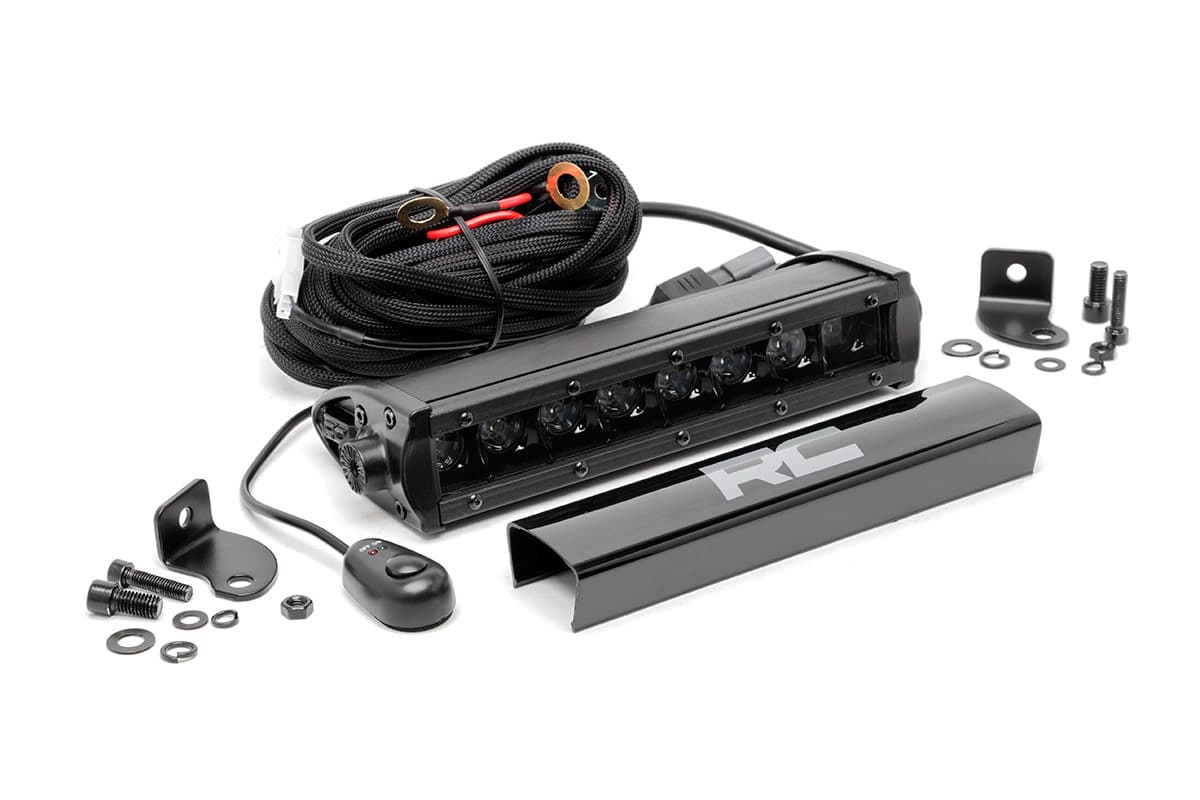 8-Inch Black Series LED Light Bar — 30-Degree Spot Beam