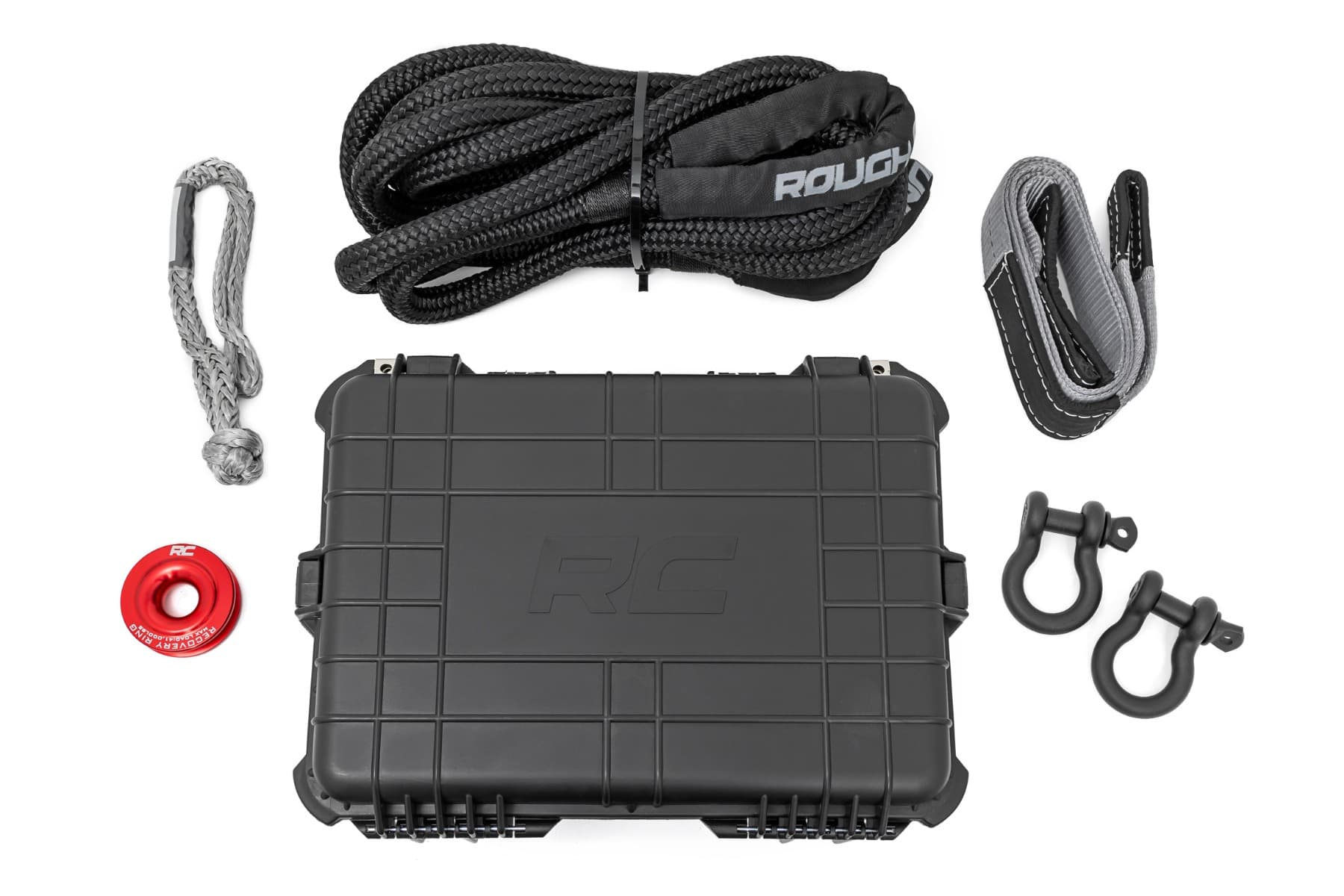 Synthetic-Line Winch Recovery Kit with 30ft Rope
