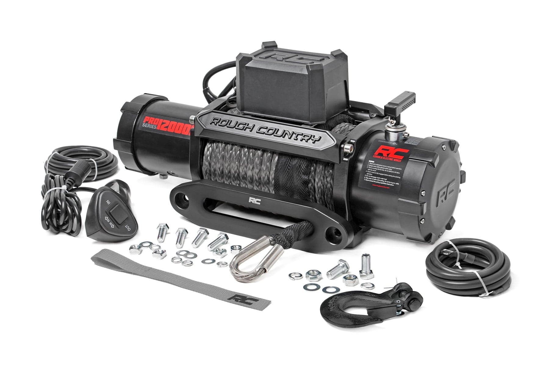 12,000-Lb Pro Series Winch with Synthetic Rope